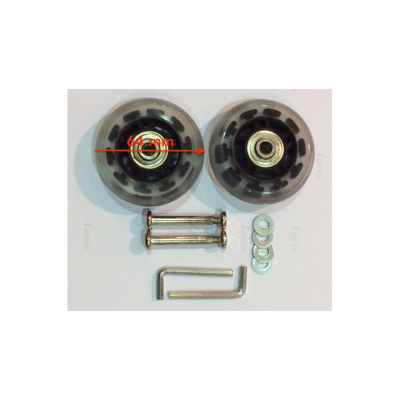 Roulettes 70 X 24 mm compatibles Spark, Stratolite
